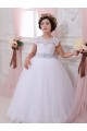 Achat Ivoire Princesse Tulle Dentelle Longue Robes de demoiselle d'honneur - fillette