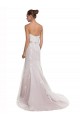 Achat Ivoire & Rose Sirène Sans bretelle Balayage train Tulle Dentelle Plage Robes de mariée