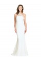 Achat Ivoire Sirène Balayage train Crêpe Stretch Tulle Longue Formelles Robes demoiselle d'honneur / Robes de soirée