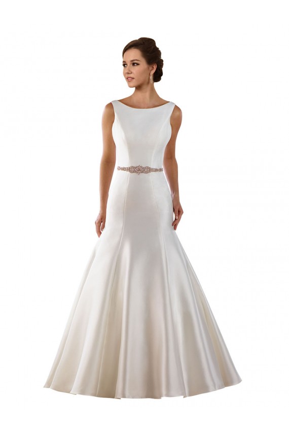 Achat Ivoire Sirène Bateau Satiné Robes de mariée