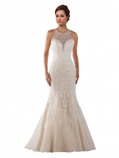 Achat Ivoire Sirène Dentelle Robes de mariée
