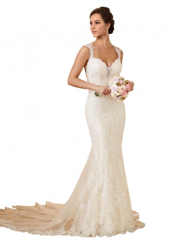 Achat Ivoire Sirène Dentelle Robes de mariée