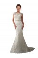 Achat Ivoire Sirène Illusion Tulle Dentelle Robes de mariée
