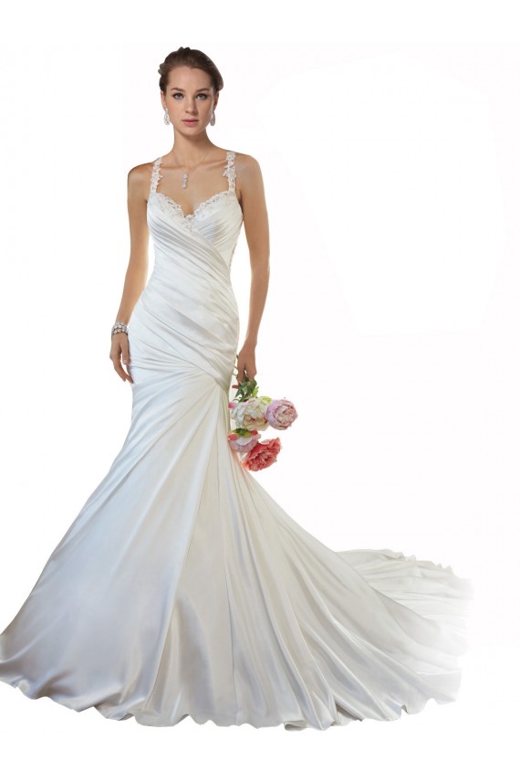 Achat Ivoire Sirène Satiné Plage Robes de mariée