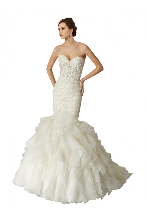 Achat Ivoire Sirène Tulle Robes de mariée