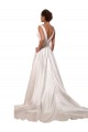 Achat Ivoire Trapèze Col V Satiné Robes de mariée