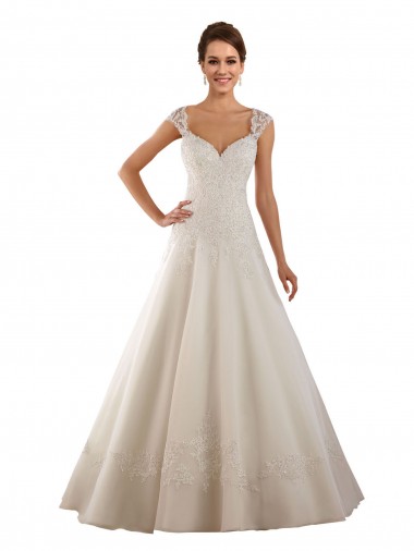 Achat Ivoire Trapèze Dentelle Robes de mariée