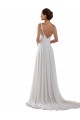 Achat Ivoire Trapèze Mousseline Classique Boho Robes de mariée