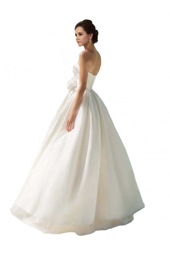 Achat Ivoire Trapèze Sans bretelle Mousseline Robes de mariée