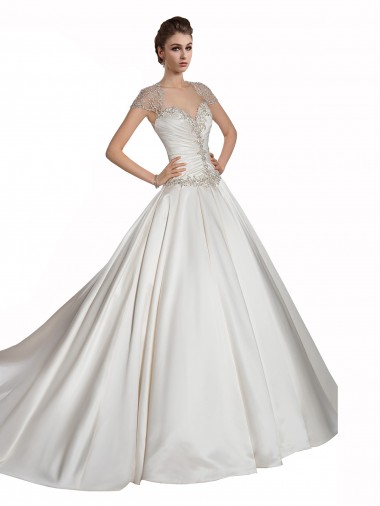 Achat Ivoire Trapèze Satiné Robes de mariée