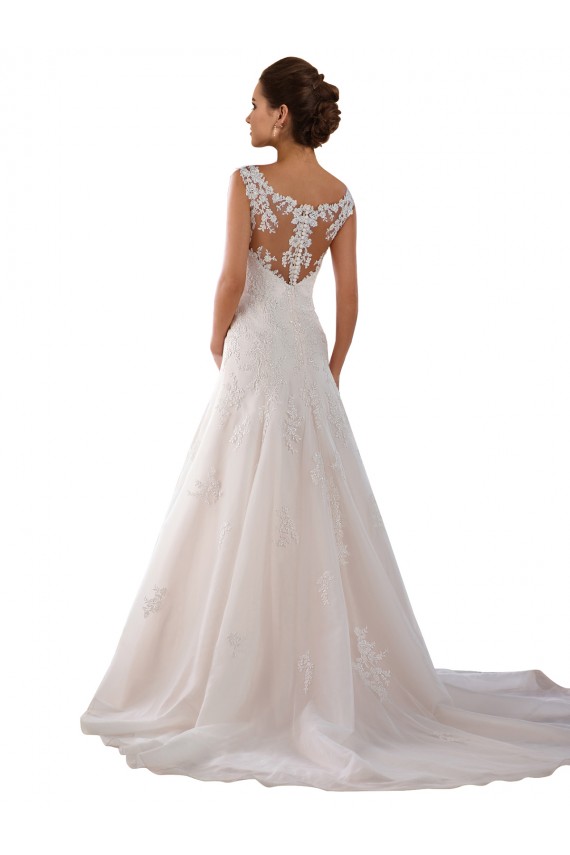 Achat Ivoire Trapèze Scoop Tulle Robes de mariée