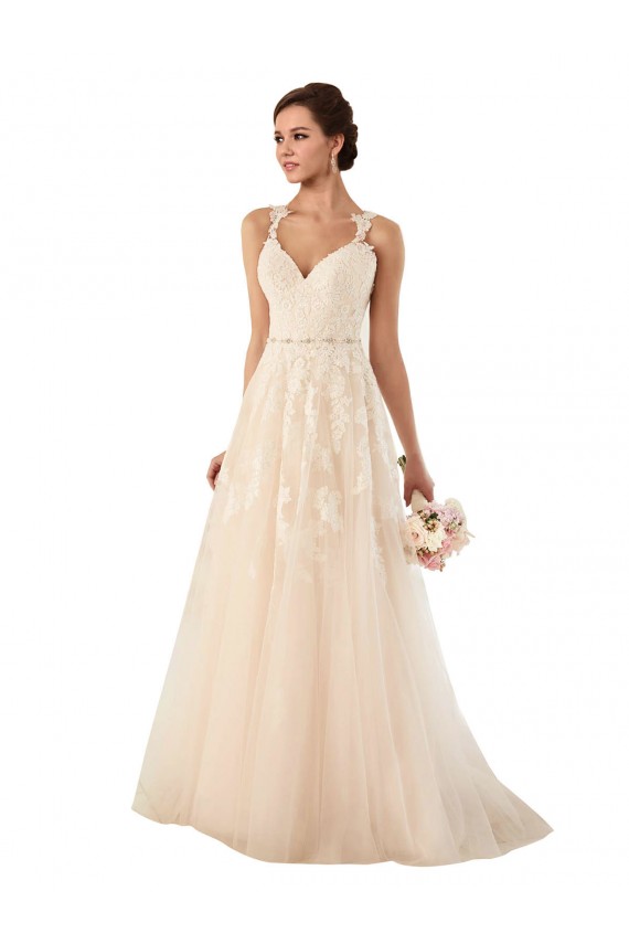 Achat Ivoire Trapèze Tulle Dentelle Robes de mariée