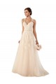 Achat Ivoire Trapèze Tulle Dentelle Robes de mariée