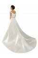 Achat Ivoire Trapèze Épaule Dénudée Satiné Classique Robes de mariée
