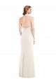 Achat Ivoire Trompette Licou Crêpe Stretch Longue Robes demoiselle d'honneur / Robes de bal
