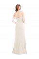 Achat Ivoire Trompette Sans bretelle Crêpe Stretch Longue Robes demoiselle d'honneur / Robes de bal