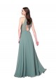 Achat Lavande foncée Trapèze Licou Mousseline Longue Robes demoiselle d'honneur