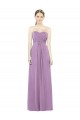 Achat Lavande foncée Trapèze Mousseline Longue Robes demoiselle d'honneur