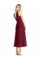 Achat Lilas Trapèze Licou Mousseline Courte Robes demoiselle d'honneur / Robes de cocktail
