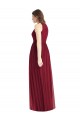 Achat Lilas Trapèze Licou Mousseline Longue Robes demoiselle d'honneur