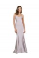 Achat Lilas arctique Sirène Sans bretelle Crêpe Stretch Longue Robes demoiselle d'honneur / Robes de bal