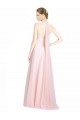 Achat Menthe verte Trapèze Bretelles spaghetti Tulle Longue Robes demoiselle d'honneur