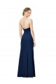 Achat Noir Fourreau Sans bretelle Crêpe Stretch Longue Formelles Robes demoiselle d'honneur / Robes de soirée / Robes de bal