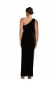 Achat Noir Fourreau Velours Stretch Longue Formelles Robes demoiselle d'honneur / Robes de soirée / Robes de bal