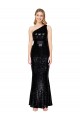Achat Noir Sirène Paillette Longue Formelles Robes demoiselle d'honneur / Robes de soirée / Robes de bal