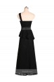 Achat Noir Sirène Satiné Longue Robes demoiselle d'honneur