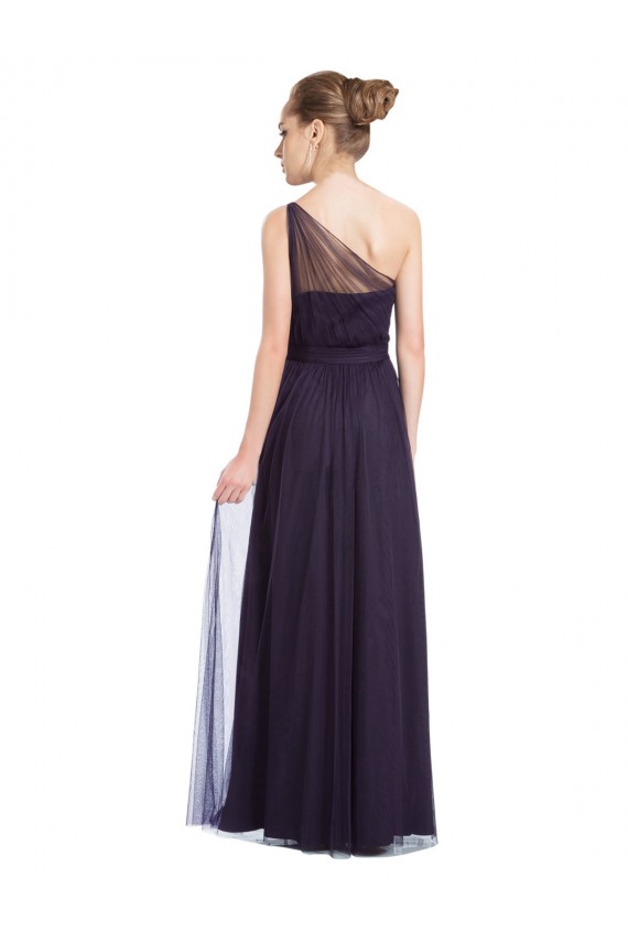 Achat Noir Trapèze Tulle Longue Robes demoiselle d'honneur