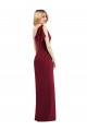 Achat Olive verte Trompette Mousseline Longue Robes demoiselle d'honneur