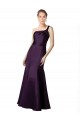 Achat Pourpre Sirène Satiné Longue Robes demoiselle d'honneur / Robes de bal