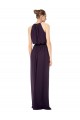 Achat Rose 114 Trapèze Bretelles spaghetti Mousseline Longue Robes demoiselle d'honneur