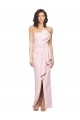 Achat Rose Fourreau Sans bretelle Crêpe Stretch Longue Formelles Robes demoiselle d'honneur / Robes de soirée / Robes de bal