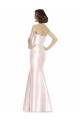 Achat Rose Sirène Sans bretelle Satiné Longue Robes demoiselle d'honneur