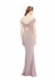 Achat Rose poussiéreux Sirène Épaule Dénudée Col V Crêpe Stretch Longue Formelles Robes demoiselle d'honneur / Robes de soirée / Robes de bal