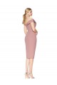 Achat Rose poussiéreux Sirène Épaule Dénudée Crêpe Stretch Courte Robes demoiselle d'honneur / Robes de soirée / Robes de cocktail