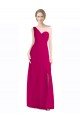 Achat Rouge 16 Trapèze Mousseline Longue Robes demoiselle d'honneur