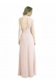 Achat Rouge 16 Trapèze Mousseline Longue Robes demoiselle d'honneur