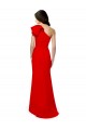 Achat Rouge Sirène Col Haut Crêpe Stretch Longue Formelles Robes demoiselle d'honneur / Robes de soirée / Robes de bal