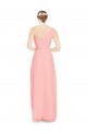 Achat Saumon Trapèze Mousseline Longue Robes demoiselle d'honneur