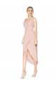 Achat Sirène Bretelles spaghetti Crêpe Stretch Courte Asymétrique Robes demoiselle d'honneur / Robes de soirée / Robes de cocktail