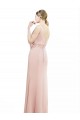 Achat Sirène Col Bateau Col Haut Mousseline Longue Robes demoiselle d'honneur