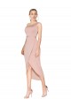 Achat Sirène Col Haut Crêpe Stretch Courte Asymétrique Robes demoiselle d'honneur / Robes de soirée / Robes de cocktail