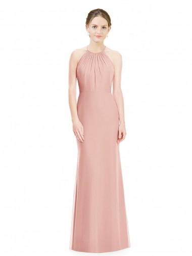 Achat Sirène Licou Mousseline Longue Robes demoiselle d'honneur