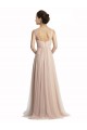 Achat Trapèze Col Carré Tulle Longue Robes demoiselle d'honneur