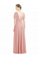 Achat Trapèze Col V Mousseline Longue Robes demoiselle d'honneur