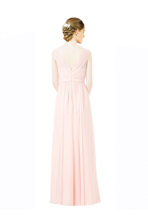 Achat Trapèze Jewel Mousseline Longue Robes demoiselle d'honneur