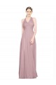 Achat Trapèze Licou Col V Tulle Longue Robes demoiselle d'honneur